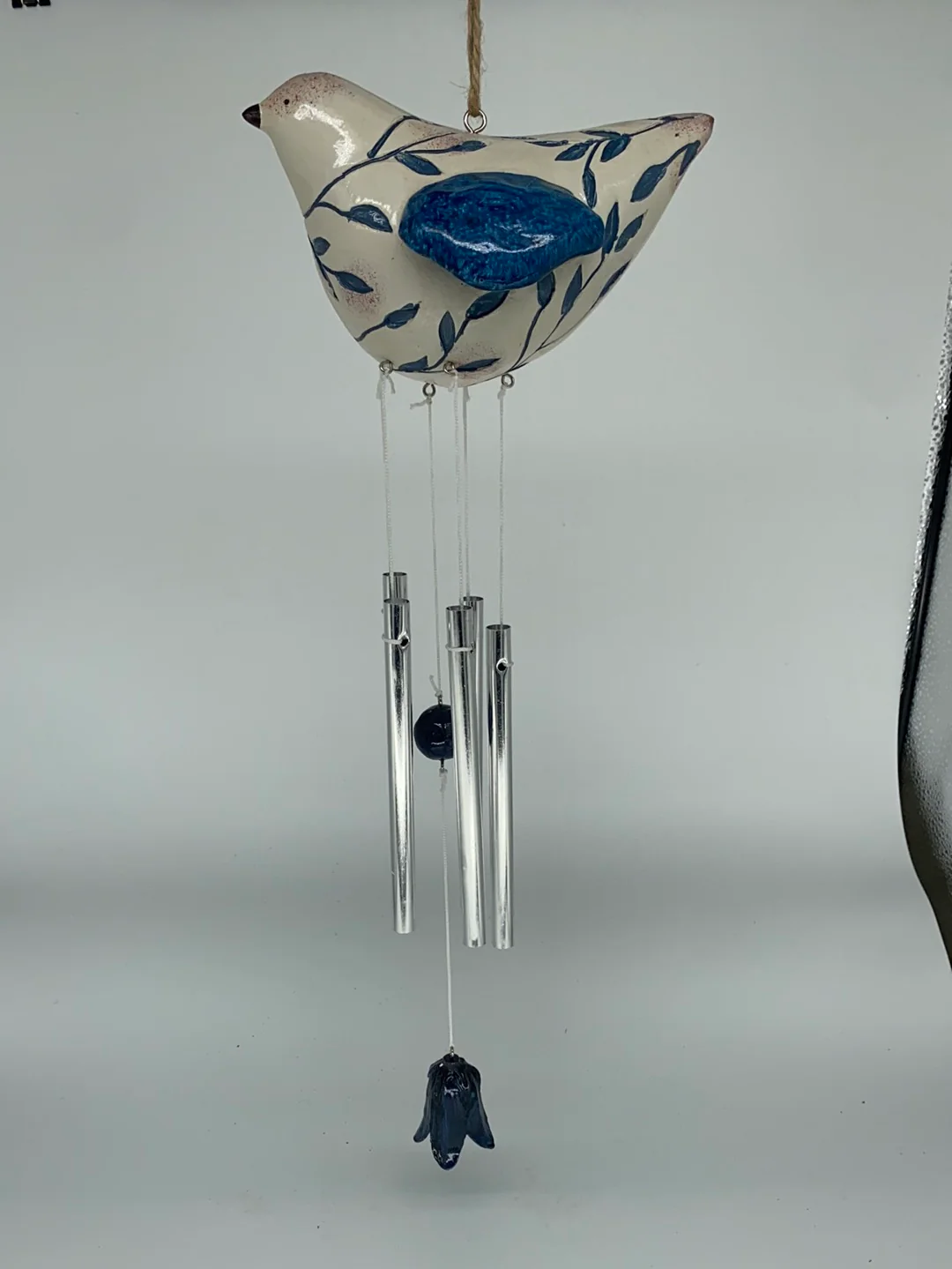 Blue and White Bird Wind Chime - Image 3