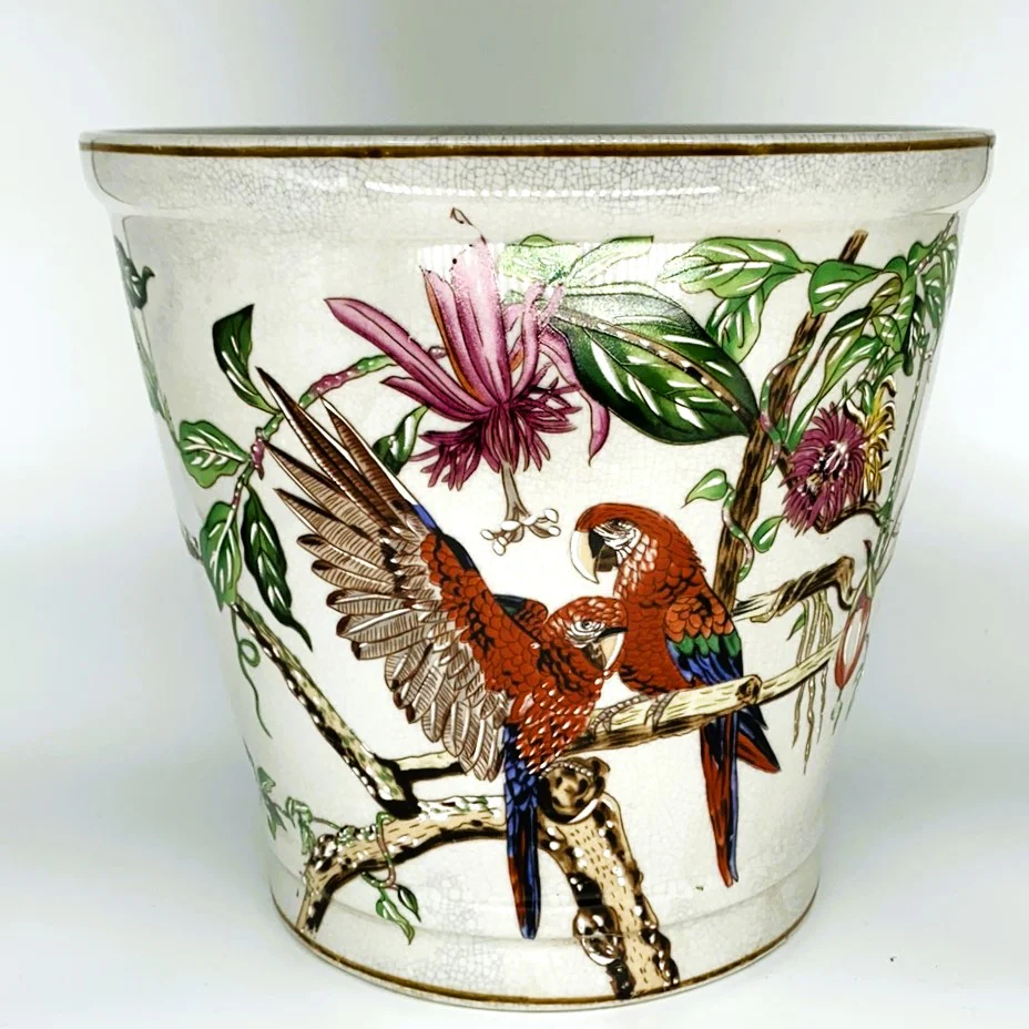 Les Perroquets Ceramic Pot Large - Image 4