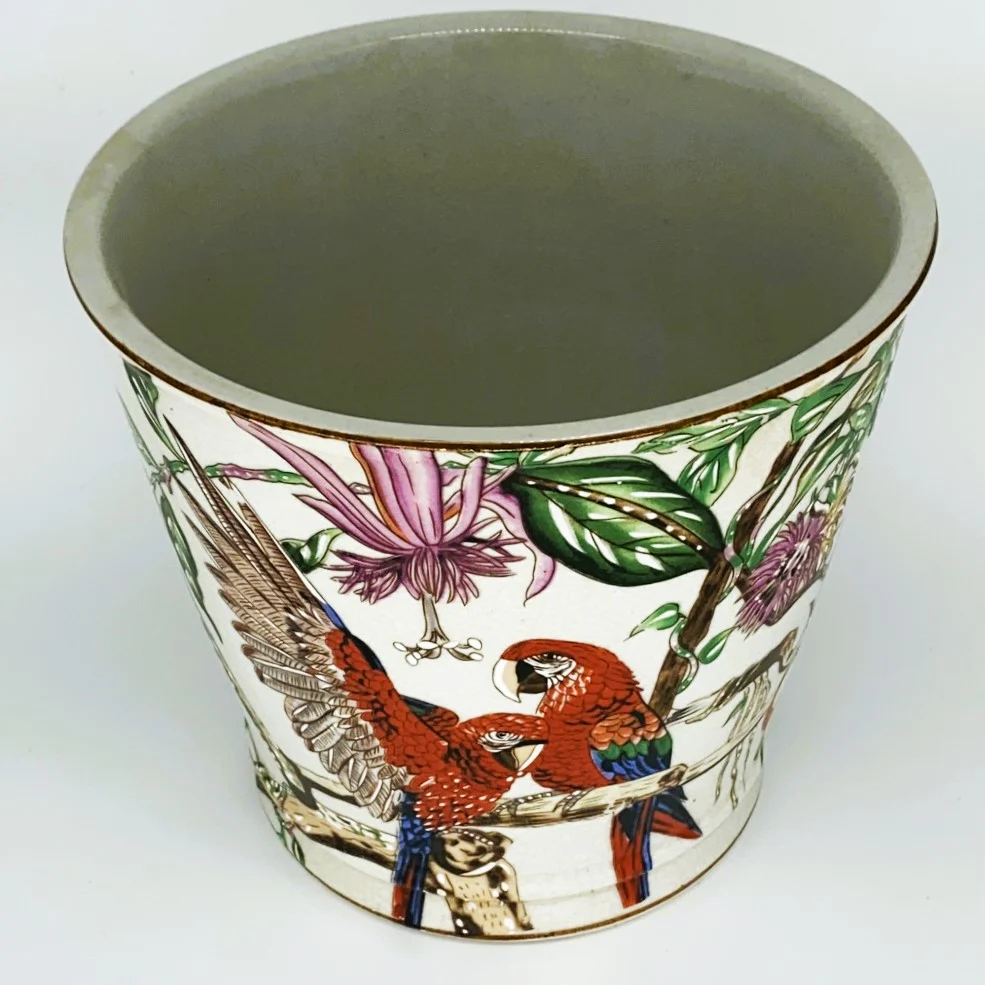 Les Perroquets Ceramic Pot Medium - Image 3